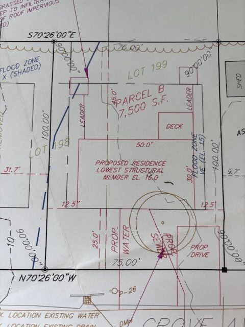 Approved 7,500 sqft. lot for a waterview house of your design 