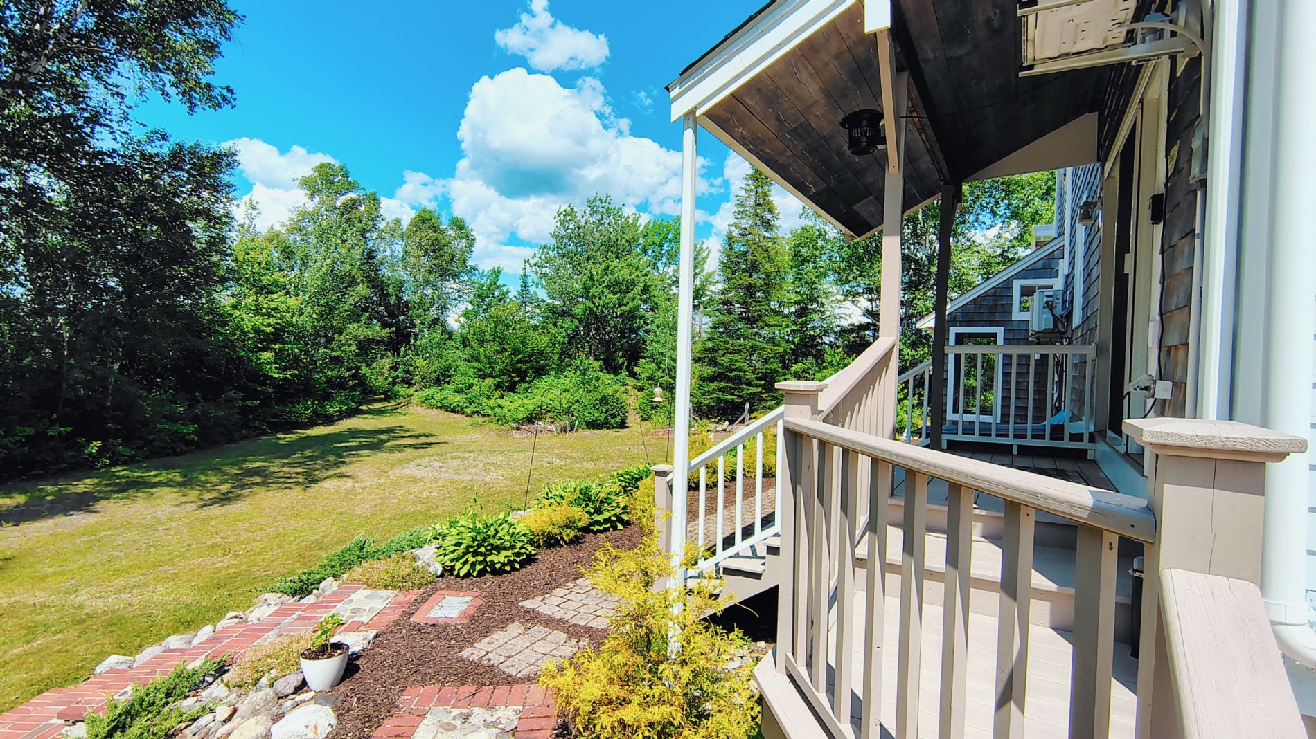 back yard from the left of the house