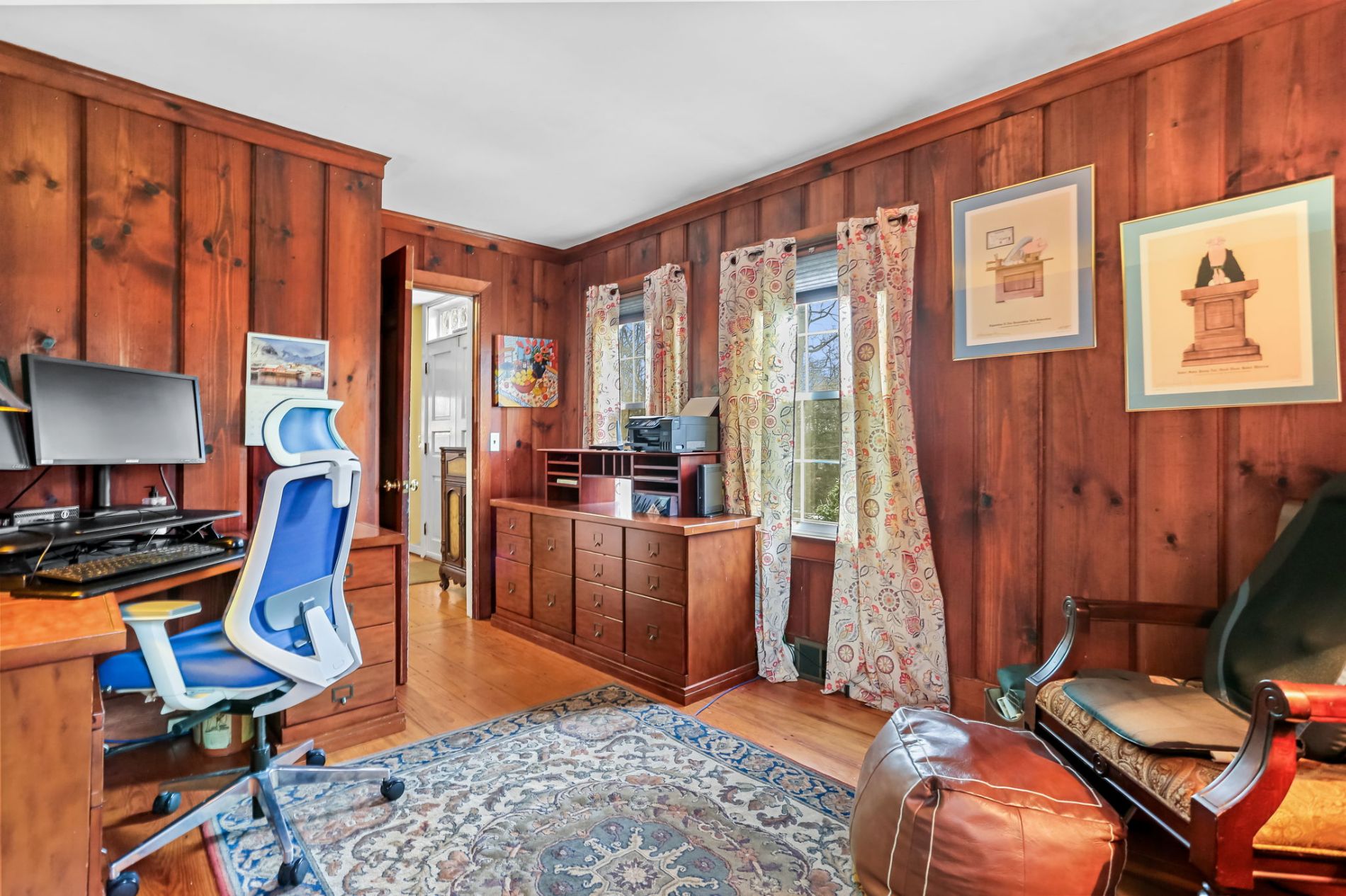 office looking toward entryway