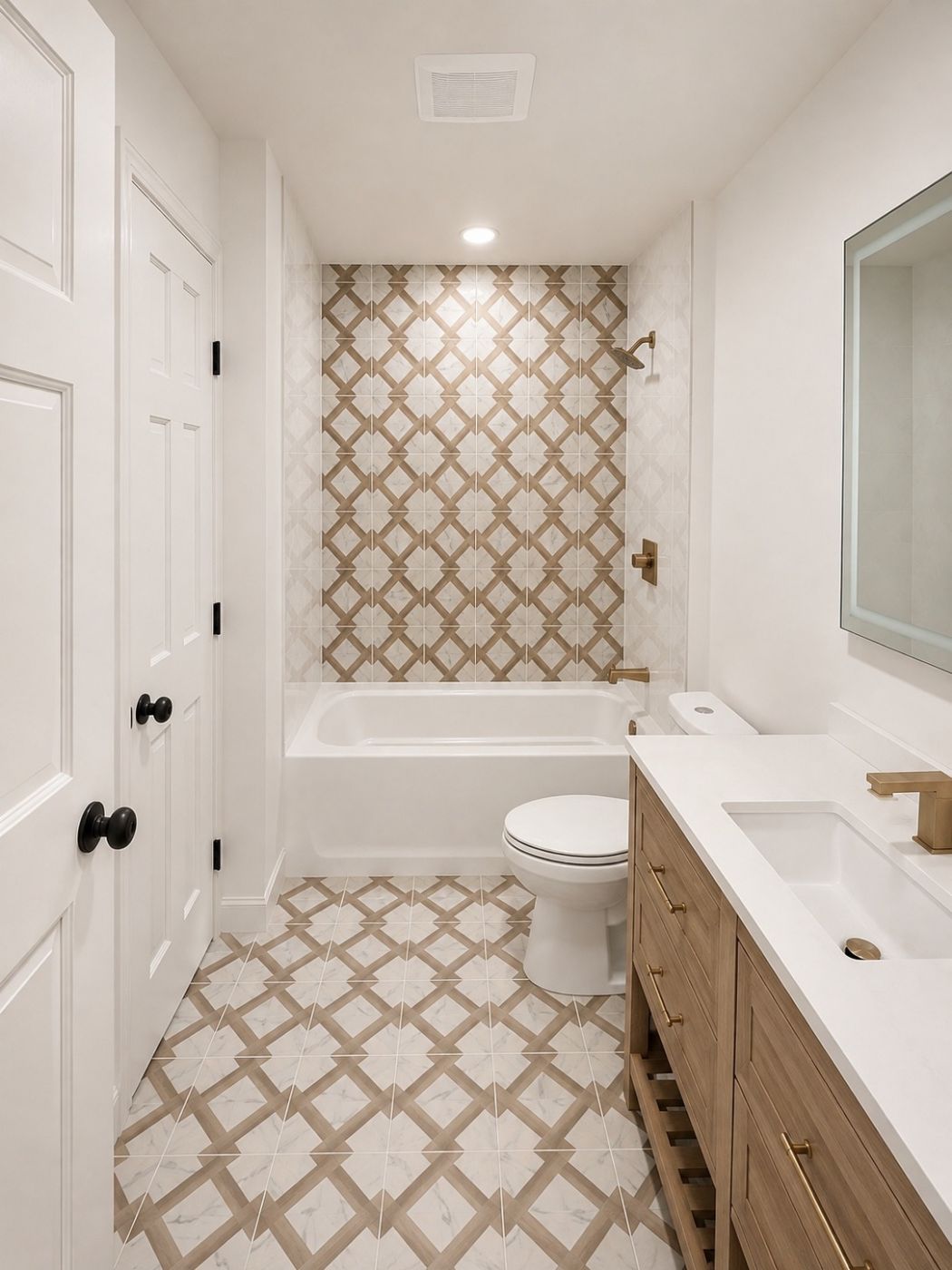 Upstairs Bath Center View